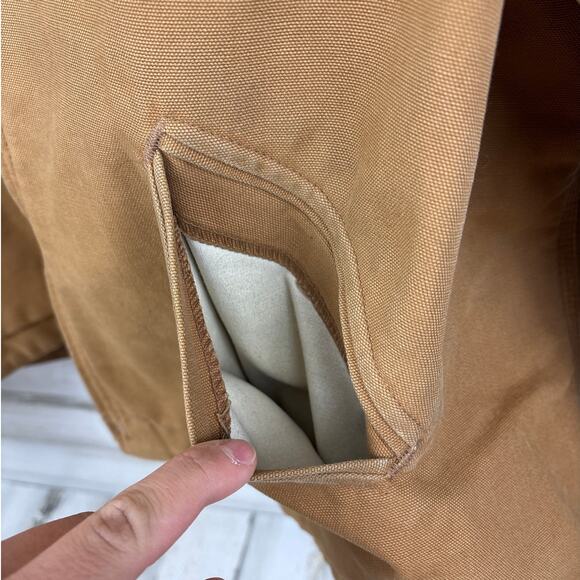 Carhartt vintage 1995 mens 54 Tall blanket lined detroit duck jacket 6BJL coat - Picture 3 of 8